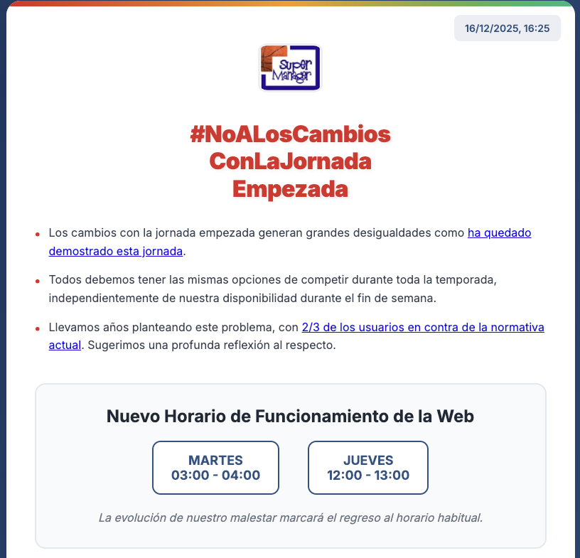 El Rincón del SuperManager tweet media