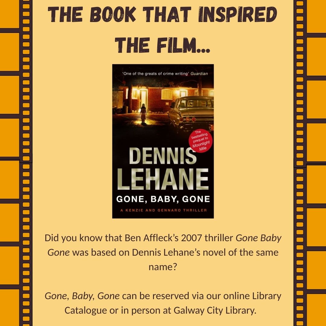 galwaycitylib's tweet photo. The book that inspired the film...
#Books #Films #AtYourLibrary
@LibrariesGalway @GalwayCoCo @GalwayCityCo https://t.co/owLMVeKZKG