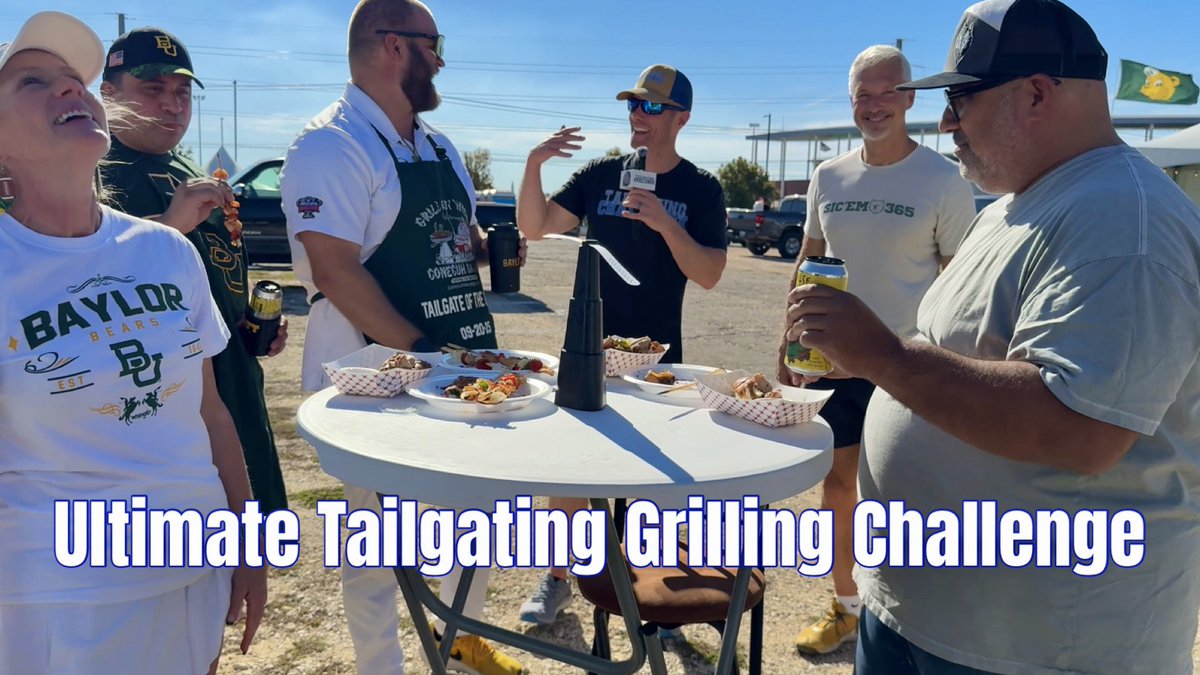TailgatingChall's tweet image. Ultimate Tailgating Grilling Challenge 

New video of a grilling challenge we did at a @Baylor tailgate recently complete with judges and the new @laudlife tailgating grill.

@T_REX1991 🥇 
@SicEm365 
Watch here:
youtu.be/YtY-NNFNHHc

#tailgating #Challenge #grilling