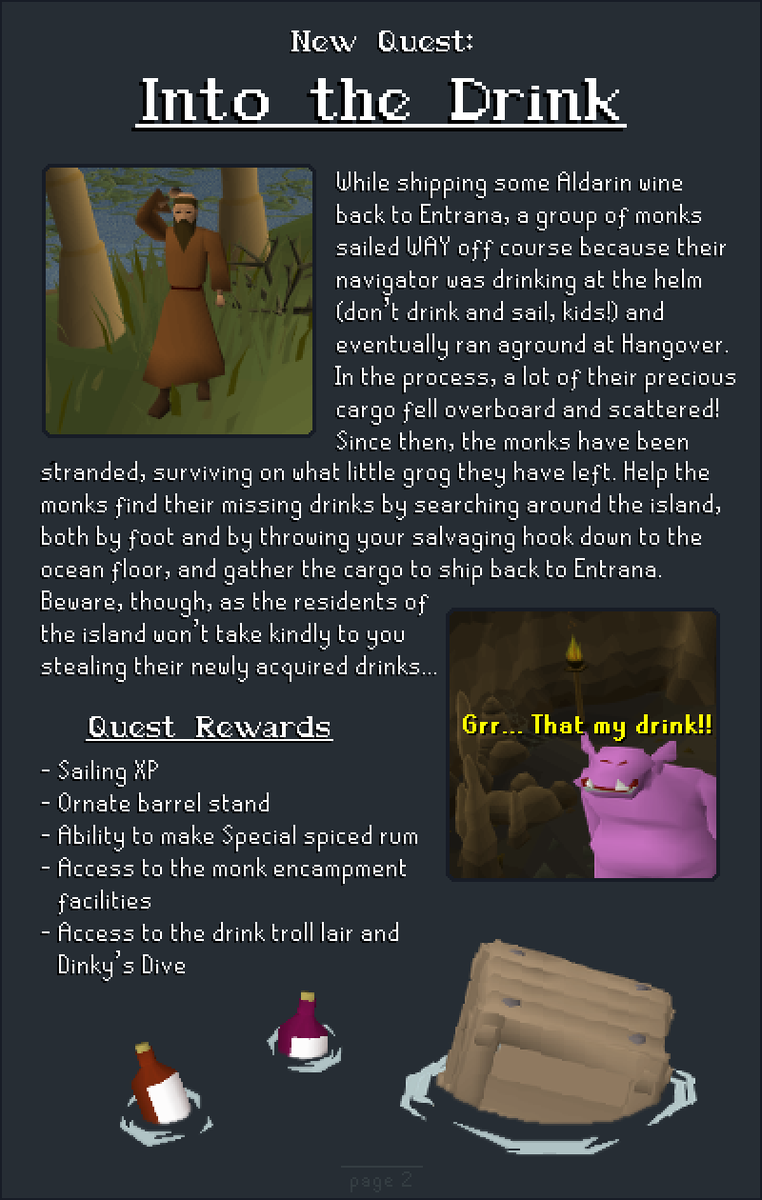 DrunkenMonkArt's tweet image. here's my submission for the player created island competition - Hangover!
#osrs