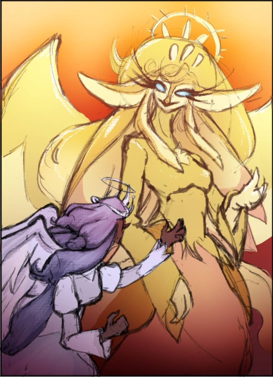 Finally drew the Speaker! She has such a beautiful design! I really hope we get to see more of her and maybe another song! Sera also has some of the best lines delivery out of the cast (well besides Vox and Al but that's a given) when she's featured in songs! 
#HazbinHotel