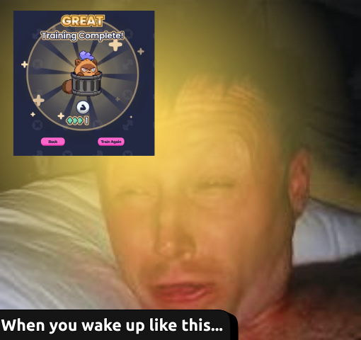 sinta_1521's tweet photo. Hope you woke up like this... 

Blinded by the golden light of your @Moku_HQ Training. 

GN

#MokuFWB
#MFWB https://t.co/Wg2ikwy5e4