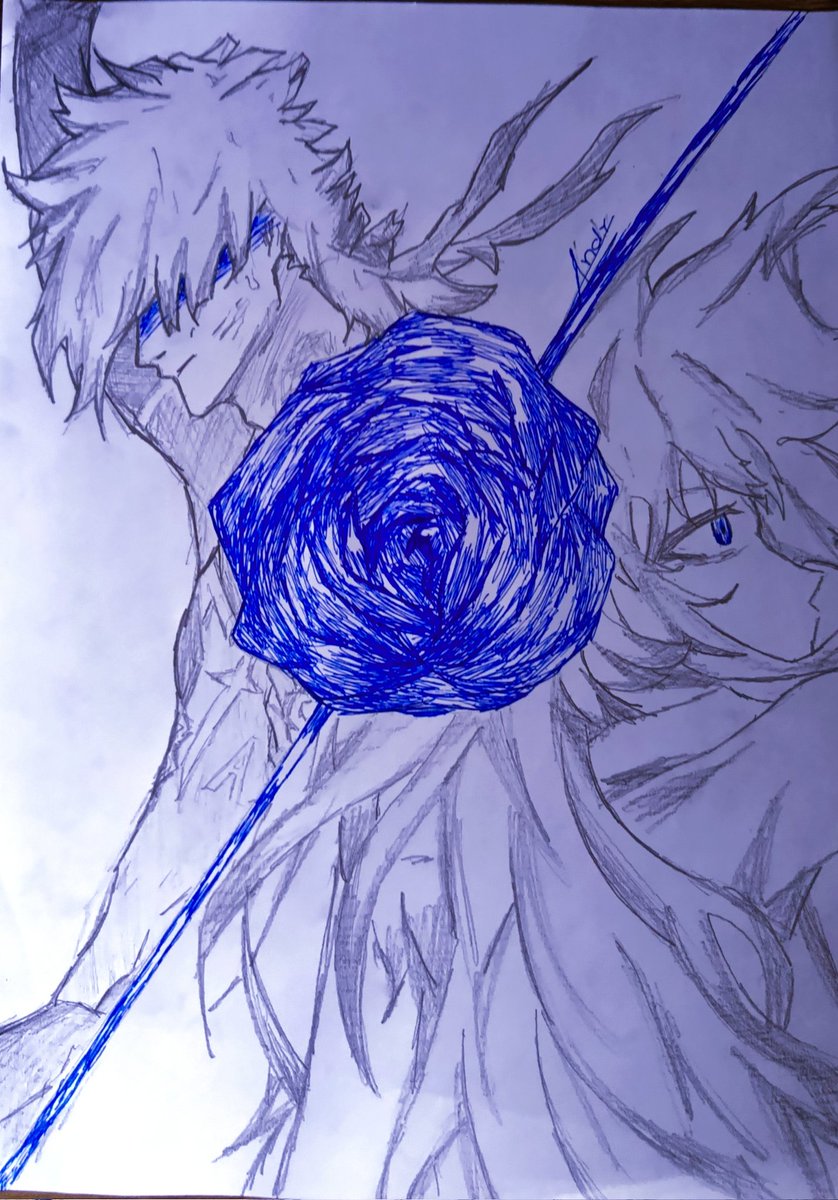The blue rose - nothing is impossible Ado x Michael Kaiser #art