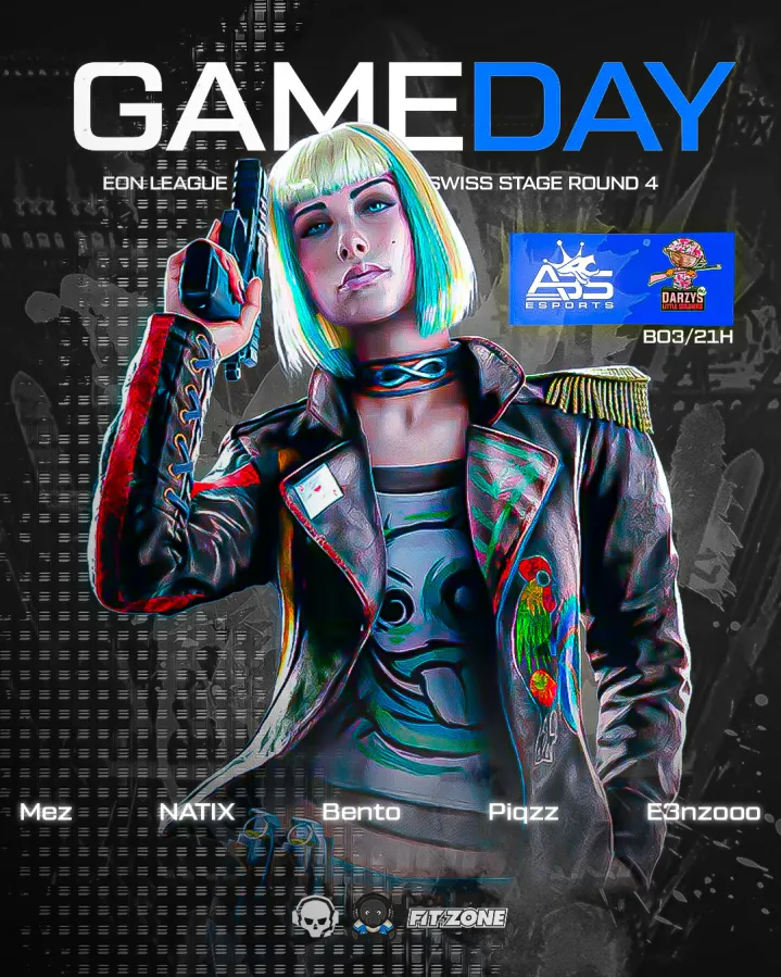 🌈 |  GAME DAY - R6

Notre équipe est en 2-1 dans ce Swiss Stage de l'<a href="/EON_Series_R6/">EON Series</a> après la défaite de la semaine dernière.

L’objectif est clair : une victoire, et nous nous qualifions en playoffs. 💥

🆚 #DARZYs_Little_Soldiers
⏰ 21h00

#RainbowSixSiege #ABSEsports