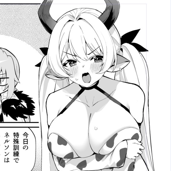 ネルソンもがんばって描いてます 