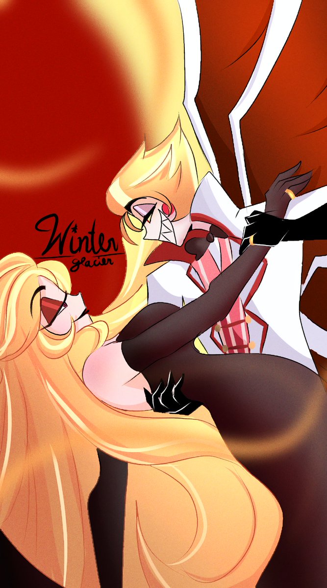 Winterglacier1's tweet photo. Behold!! The Queen and King of Hell!
 It's about time to draw Lilith with Luci. 

Heavily inspired by AdylaineArt. Her works are amazing! You should totally check it out! 
#HazbinHotel #HazbinHotelLucifer #hazbinhotellilith https://t.co/tqQcDmlxBW
