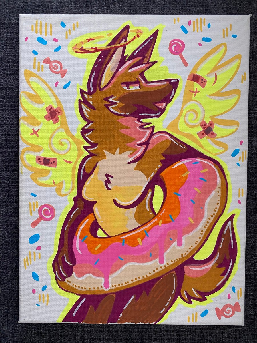 "some angel" available for $230!
(I'm addicted to posca right now)