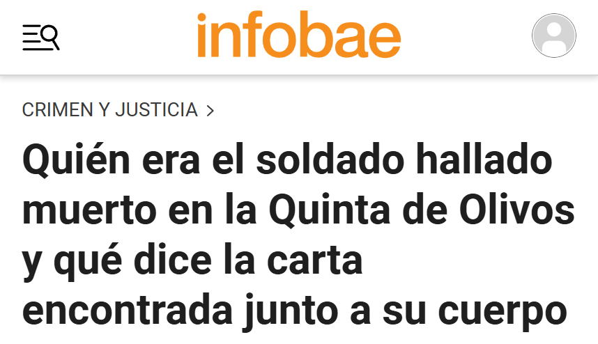 MatiAromi's tweet photo. Encontraron MUERTO a un MILITAR de 21 AÑOS adentro de la QUINTA PRESIDENCIAL (es donde VIVE EL PRESIDENTE), con un DISPARO EN LA CABEZA y al lado una CARTA despidiéndose porque TENIA MUCHAS DEUDAS.

Este pais esta MAL, absolutamente TODO MAL. Es todo IRREMONTABLE. https://t.co/eLqa8MBbli