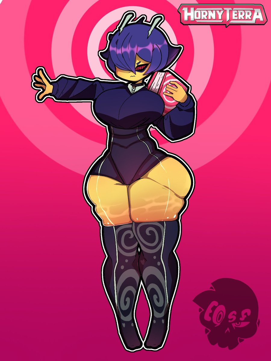 Rediseño para otra hipnogriff 
En este casi una hipnogriff gotica 🗣🍥

Au: #Hornyterra 

#bajoterra #slugterra