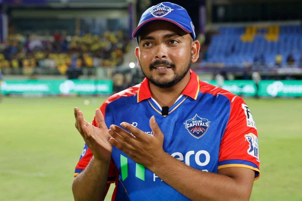 Akaran_1's tweet photo. PRITHVI SHAW TO DC! 🔵🔥

- Sold for ₹75 Lakh in the IPL 2026 auction! 💰💥
#IPL2026 #DC #PrithviShaw #AuctionBuzz #CricketNews https://t.co/fdiZ9tRV4W