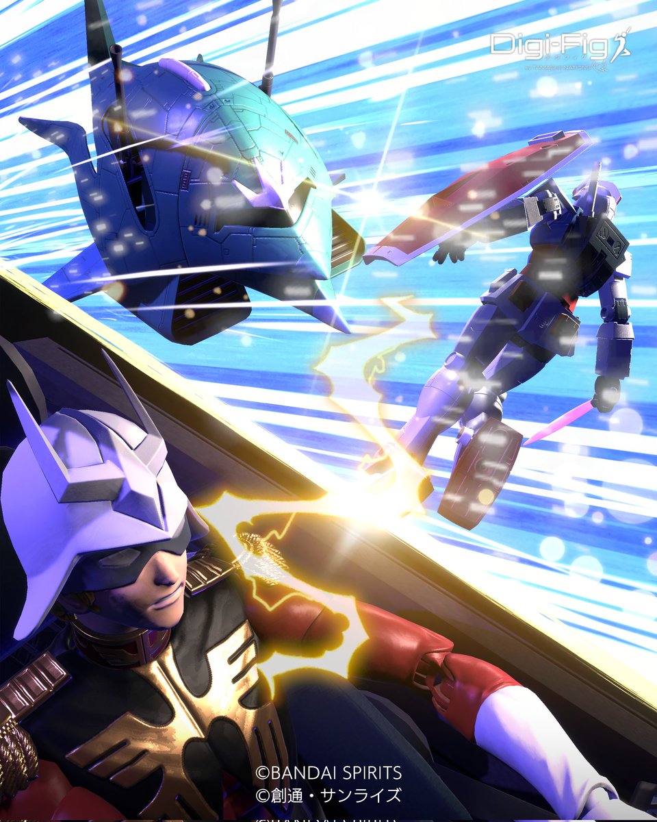 kinzi_mk2's tweet photo. 久々に作ってみた〜
@DigiFig_BSP 
#デジフィグ 
#digifig
#ガンダム
#シャア https://t.co/VALl2FUGPx