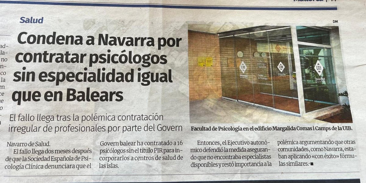 Comienza el efecto dominó.
Estimados/as políticos/as: la sanidad no se defiende incumpliendo las leyes que garantizan su funcionamiento seguro y su calidad. Apliquen políticas que la fortalezcan y nos hagan sentir orgullosos de ella. 💚