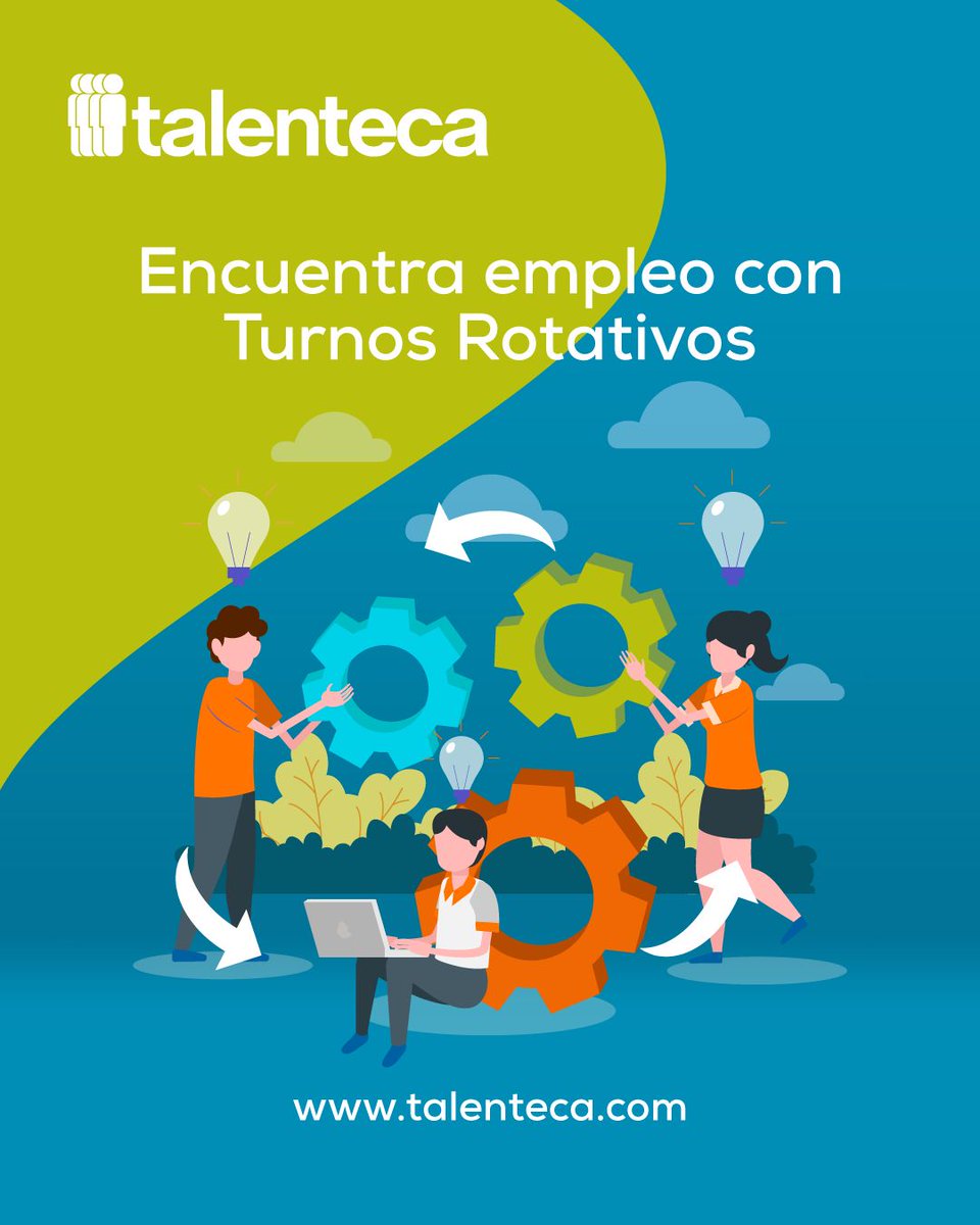 ¿Buscas un empleo que se adapte a tu ritmo de vida? ⏱
Conoce vacantes con turnos rotativos, ideales para quienes necesitan equilibrio, desarrollo y estabilidad, postúlate aquí 👉 talenteca.com/empleos?w=Turn…   

🖱️ Un clic, miles de empleos.
#Empleo #TurnosRotativos #MartesDeVacantes