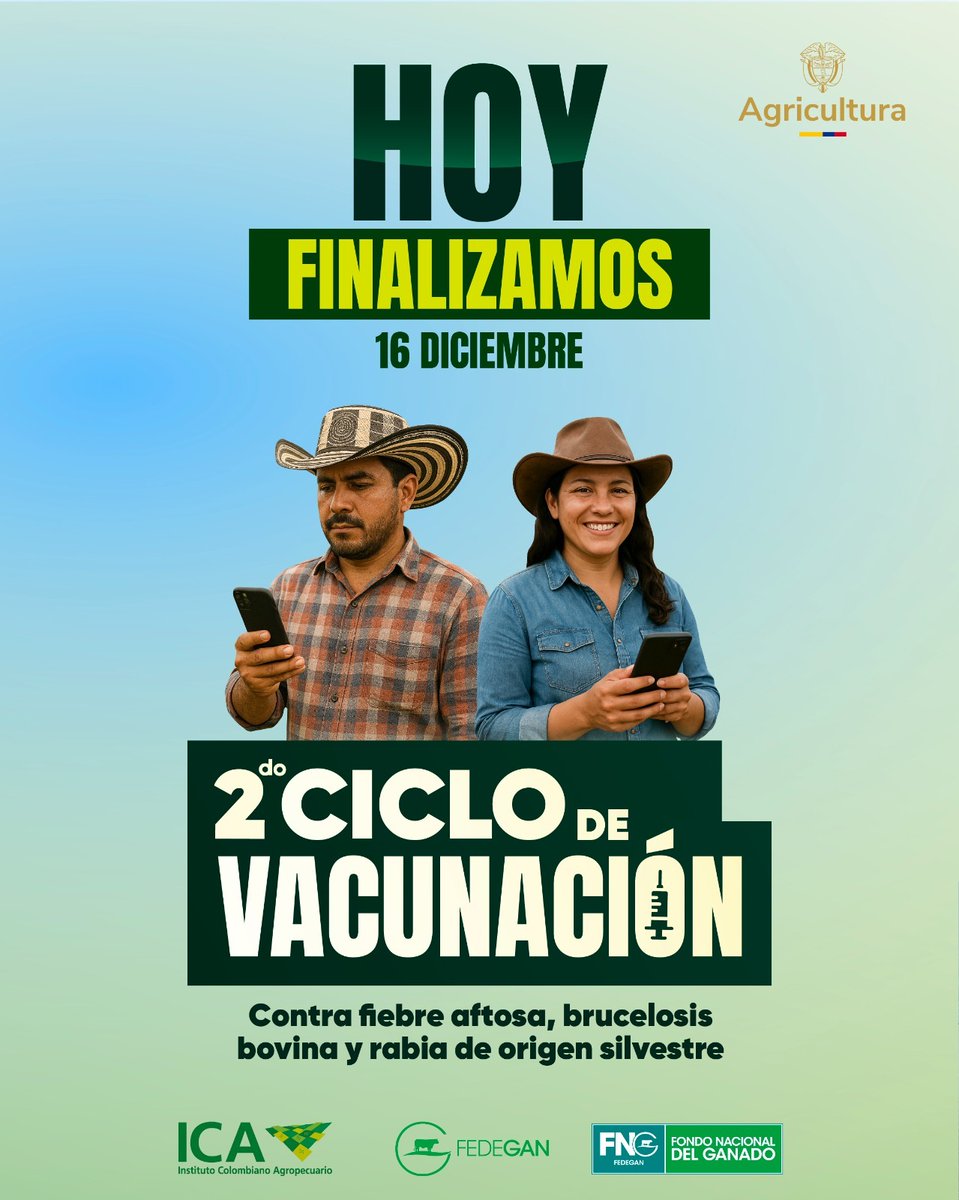 LocalPintada's tweet image. Finalizamos el II ciclo de vacunación 2025

A pesar de ser un ciclo marcado por la inseguridad, los paros y diversas problemáticas, le cumplimos a la ganadería 

#ConstruyendoGanadería
@Fedegan @jflafaurie @FedeganValencia