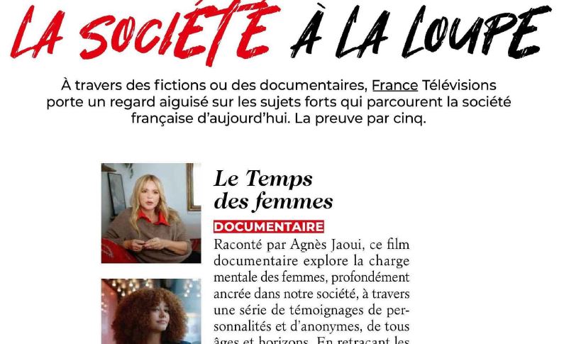 #LesMediasEnParlent

<a href="/OuestFrance/">Ouest-France</a> <a href="/Diverto_off/">Diverto</a> <a href="/ELLEfrance/">ELLE</a> <a href="/TeleLoisirs/">Tele-Loisirs.fr</a> 

" Le temps des femmes " #doc

Le temps des femmes est-il venu ? Leur vie au quotidien a-t-elle vraiment changé depuis les soixante dernières années ?

▶️ Ce soir à 21.05 france.tv | #France2