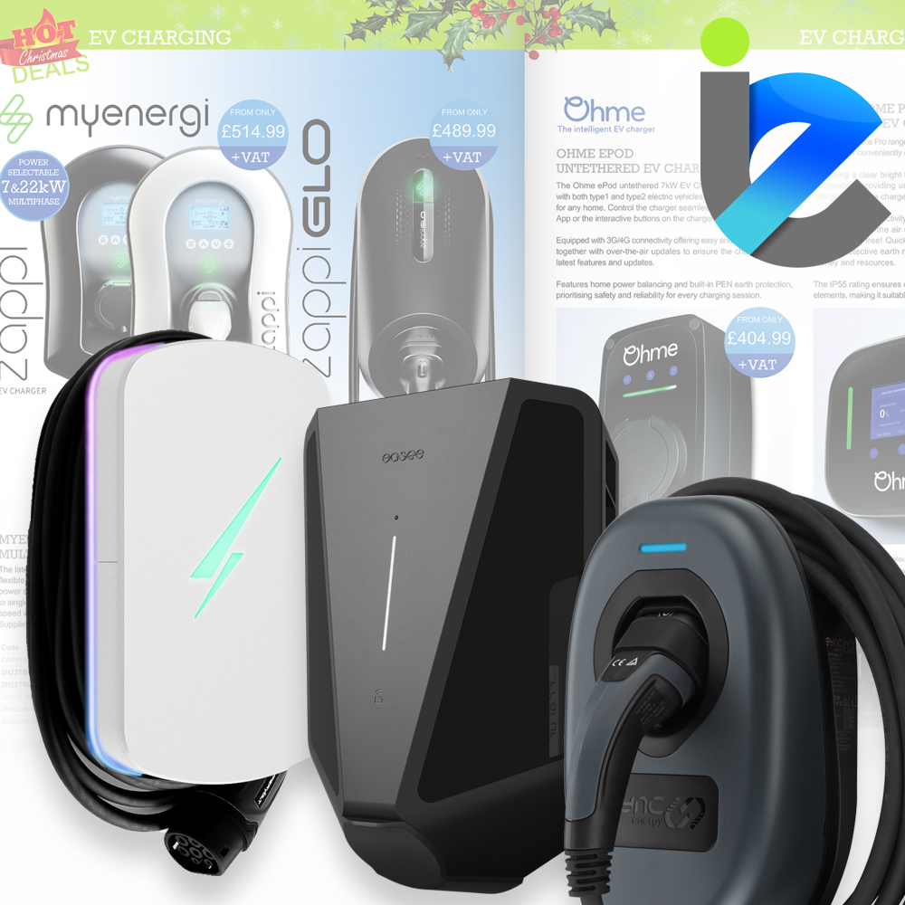 InternetElec's tweet image. ⚡ EV Chargers are included in our Christmas Hot Deals!
Save on popular brands including Zappi, Hypervolt, Ohme, Sync Energy &amp;amp; Easee — perfect for upcoming installs and New Year projects.
Easy to order. December-only pricing
👉 internet-electrical.co.uk

#UKElectricians #EVChargers