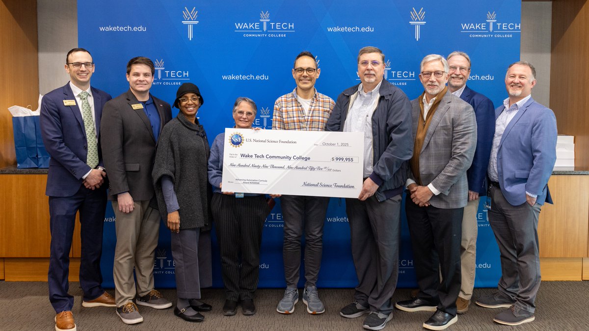 [NEWS] - Wake Tech engineering and welding students will soon gain advanced skills to collaborate with smart machines thanks to a nearly $1 million National Science Foundation Advanced Technological Education (ATE) grant.

waketech.edu/post/wt-news-s…