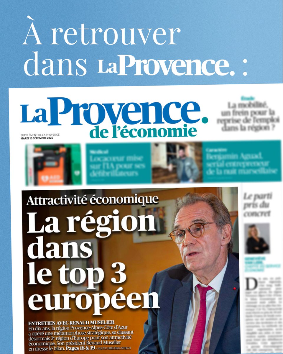 100.000 entreprises aidées en 10 ans.

La Région Sud est une machine de guerre, aux côtés de ceux qui font dans nos territoires :
✅ soutien aux filières en difficulté
✅ chômage au plus bas 
✅ plan 1000 ingénieurs 

À retrouver dans <a href="/laprovence/">La Provence</a> !