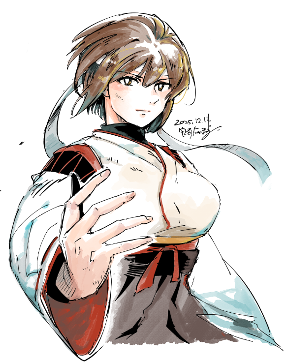 日向(艦隊これくしょん) 「色を塗った。」|うざきたかまる🍳万能職⑥巻発売中！のイラスト