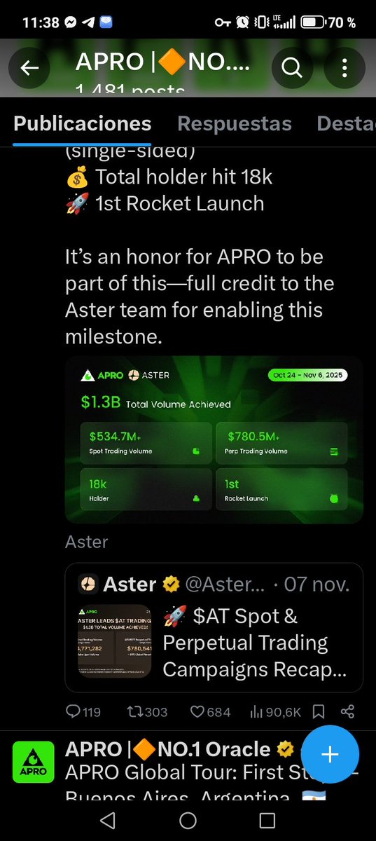 profwilmeg's tweet photo. @APRO_Oracle  @APRO-Oracle, cointag $AT, y contener el hashtag #APRO 
Sigue la ruta de este proyecto por x y por Binance, no te quedes sin ganar dinero. https://t.co/tXh0wL389N