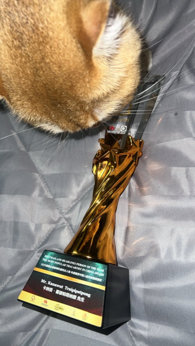 ขอบคุณ <a href="/HeadlinesAwards/">Thailand Headlines Person of the Year Awards</a> สำหรับรางวัล "2025泰国头条新闻年度风云人物-年度最受中国人喜欢泰国明星奖 2025 Thailand Headlines Person of the Year - The Most Popular Thai Star Among Chinese Award" ที่มอบให้ผมในวันนี้ ดีใจและเป็นเกียรติมากครับ