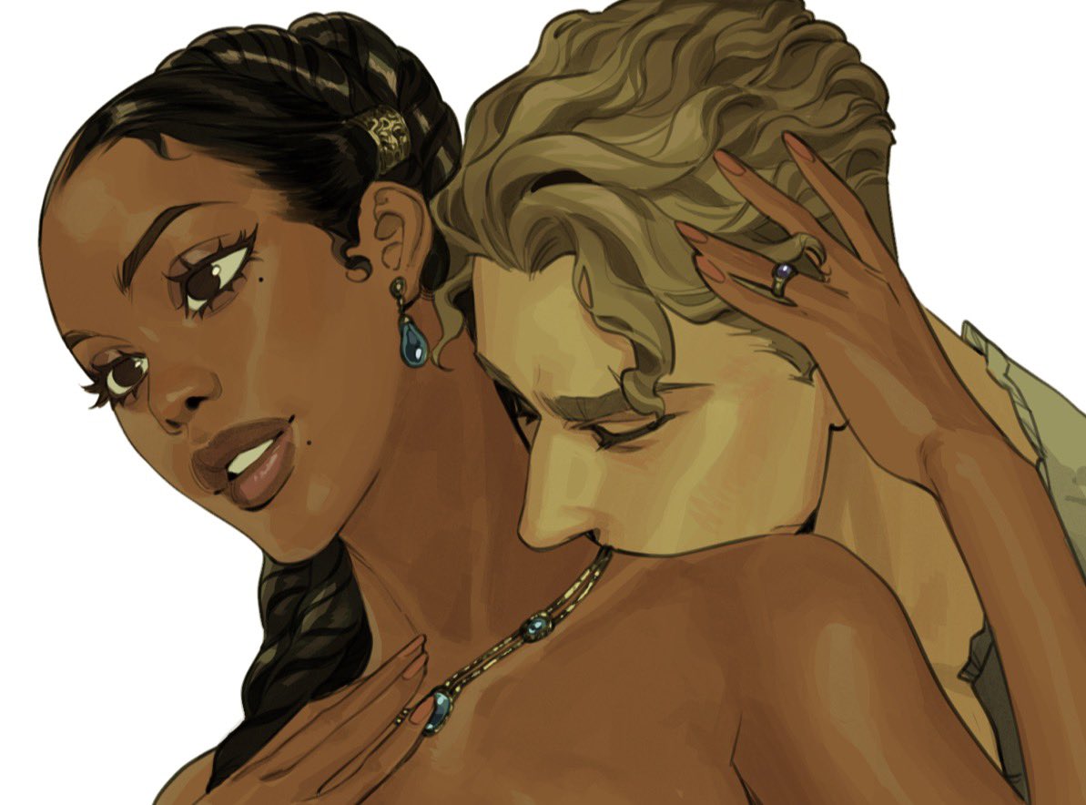 She’s butt naked, asking him what jewelry she should go with. Mschew…