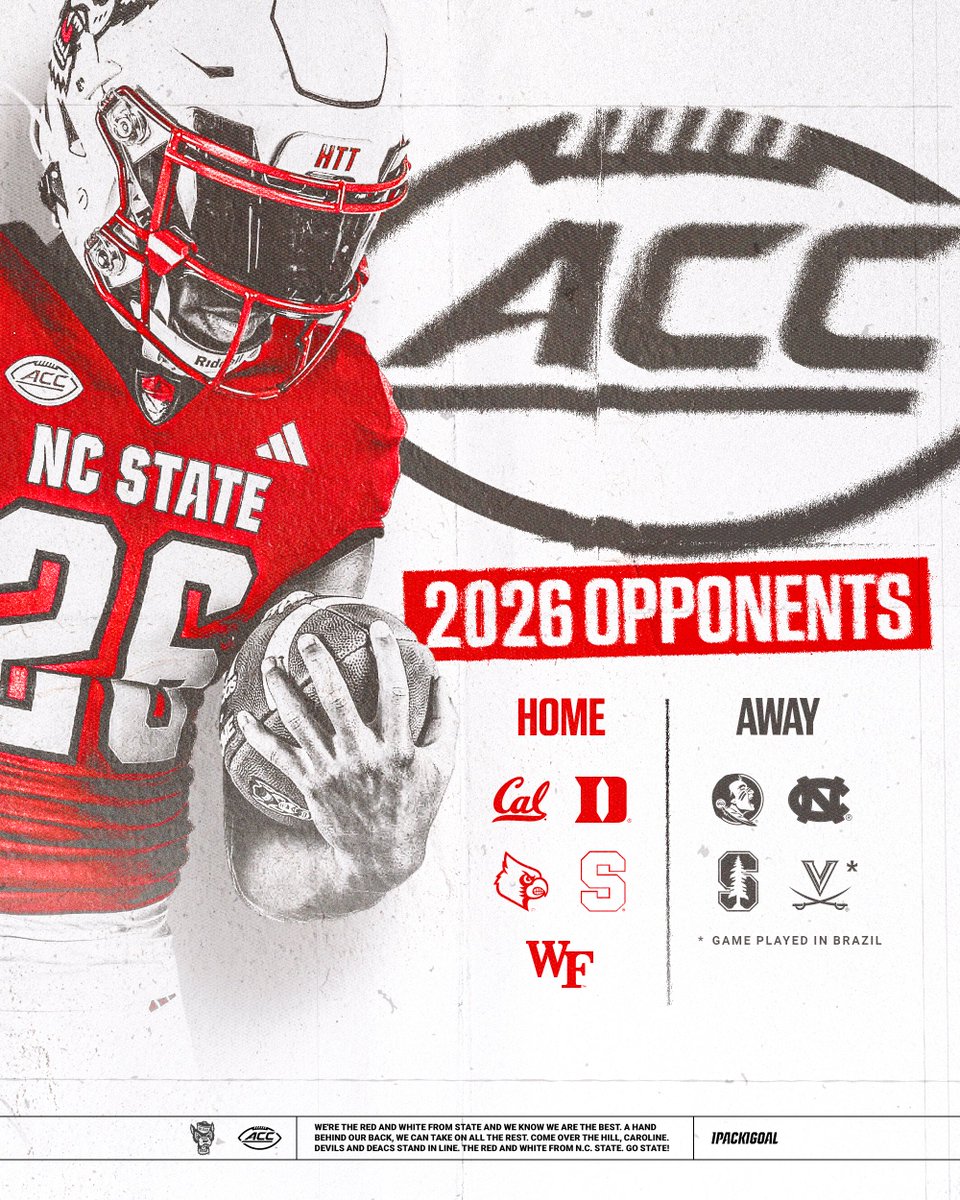 The 2026 conference opponents are set!

Grab your tickets today!

📰: tinyurl.com/22xd3r3j
🎟️: tinyurl.com/26a8elnh