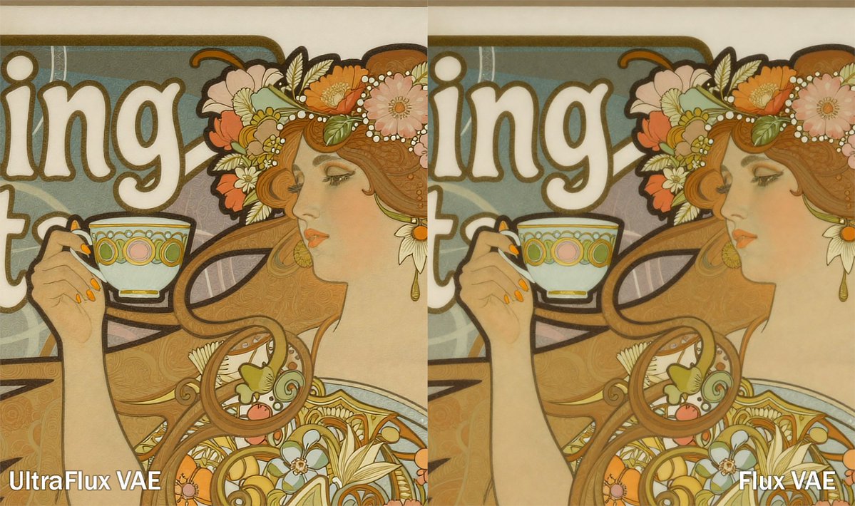 Boost Z-image quality with ease.
UltraFlux fine-tuned VAE, trained on a 4K dataset.
High speed, no additional costs.
Sharpness goes brrrrr.
huggingface.co/Owen777/UltraF…