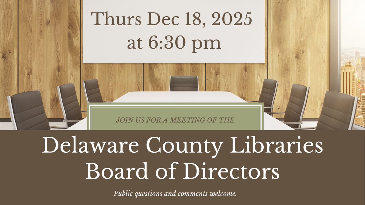 Delco Libraries tweet media