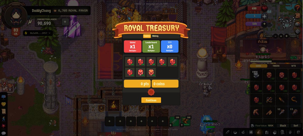 DaddyChang2's tweet photo. Journal 4 of @playcambria Season 3, last day of da season, played 3-4 days, 2-3 hours per day, wish i started earlier lol, gon end wit 404K silver &amp; 12.8K Royal Favor, can't wait 4 next season #p2e #Web3 #Web3Gaming #AbstractGaming #AbstractChain  #NFT #NFTs #GameFi #NFTCommunity https://t.co/e0eO8xKYMk