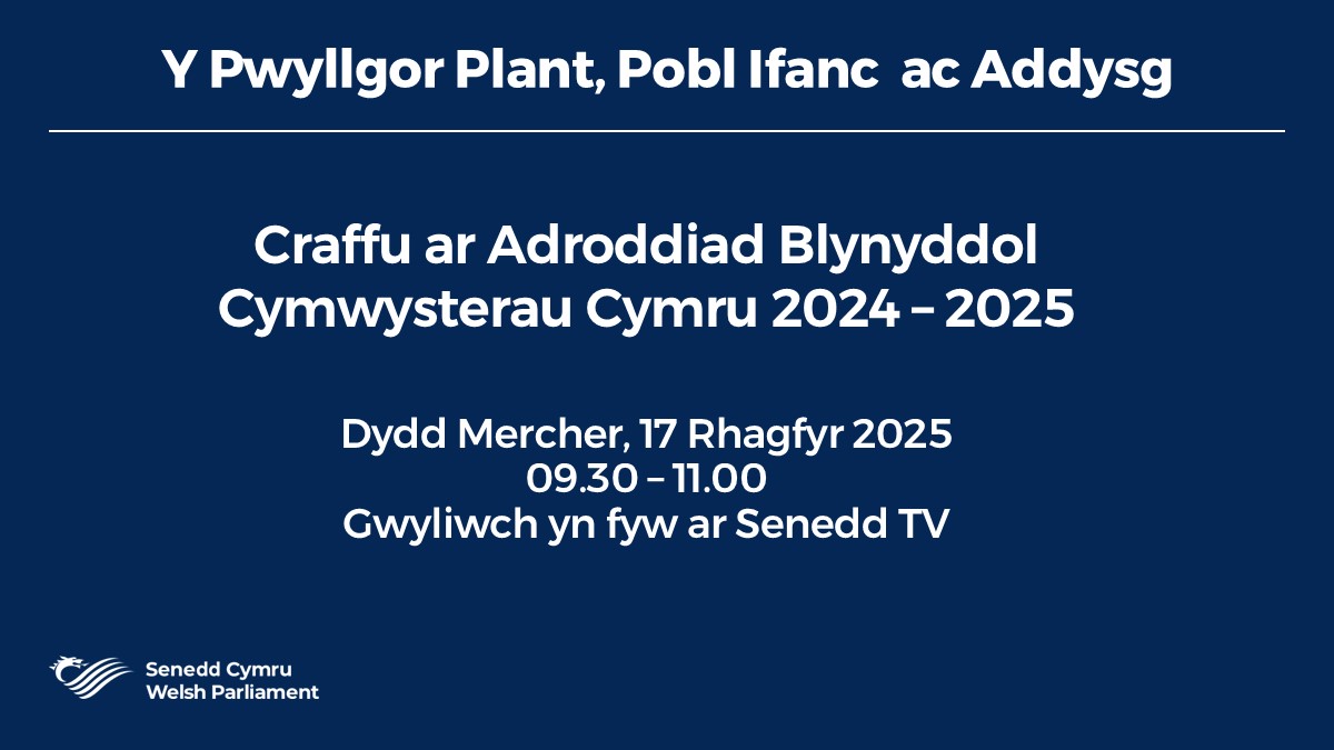 Y Pwyllgor Plant, Pobl Ifanc ac Addysg tweet media