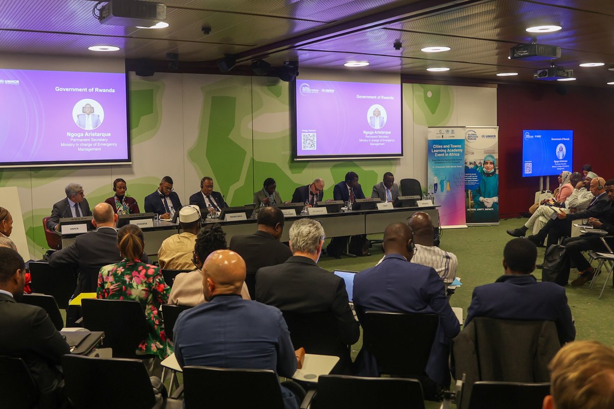 RwandaEmergency's tweet image. Today at the Global #RefugeeForum in Geneva, PS @NgogaAristarque spoke on the panel “Sustainable Human Settlements as Foundations for Inclusive and Resilient Futures,” highlighting Rwanda’s commitment to refugee inclusion as a foundation for long-term resilience. Rwanda currently…