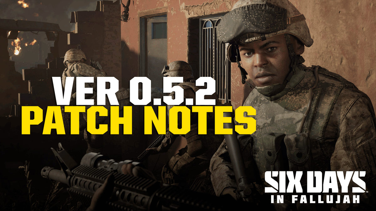 SixDaysGame's tweet photo. Today's patch brings delegated interactions to Fireteam AI, some fixes for Fireteam AI getting stuck, addresses some GPU crashes, and more. Patch 0.5.2 is now available on Steam!

Notes:>> https://t.co/Y18B0FBMHf https://t.co/fJYBsFsOoN