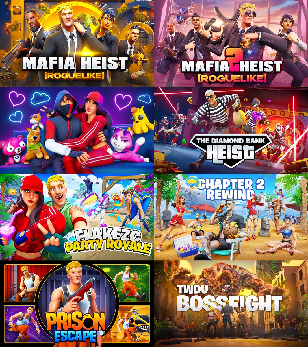Recent UEFN Thumbnails I made

Support is appreciated 🤍

#Fortnite #FortniteArt #UEFN