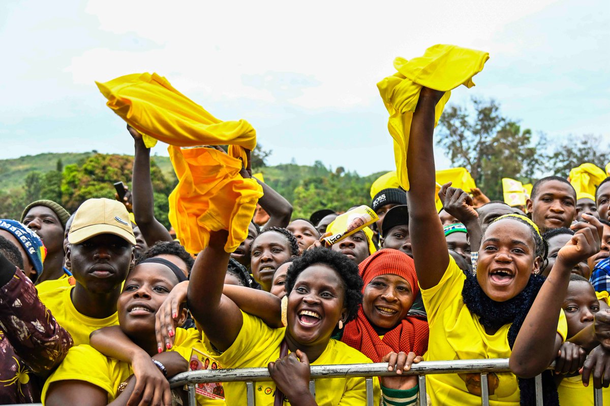 KagutaMuseveni's tweet photo. In Kiboga, I met the children of our fighters and reminded them that elections are about trust and capability. Leadership is not a game. When a country makes wrong choices, the people suffer. From Independence in 1962 to the wars of 1966, 1971, 1979, 1981 and 1986, Uganda paid a heavy price for poor decisions.

That history is why decision-making must never be taken lightly. I therefore presented the NRM Manifesto for 2026–2031 with confidence. The NRM is capable. We are not jokers. What we promise, we deliver, and what we reject, we firmly reject.