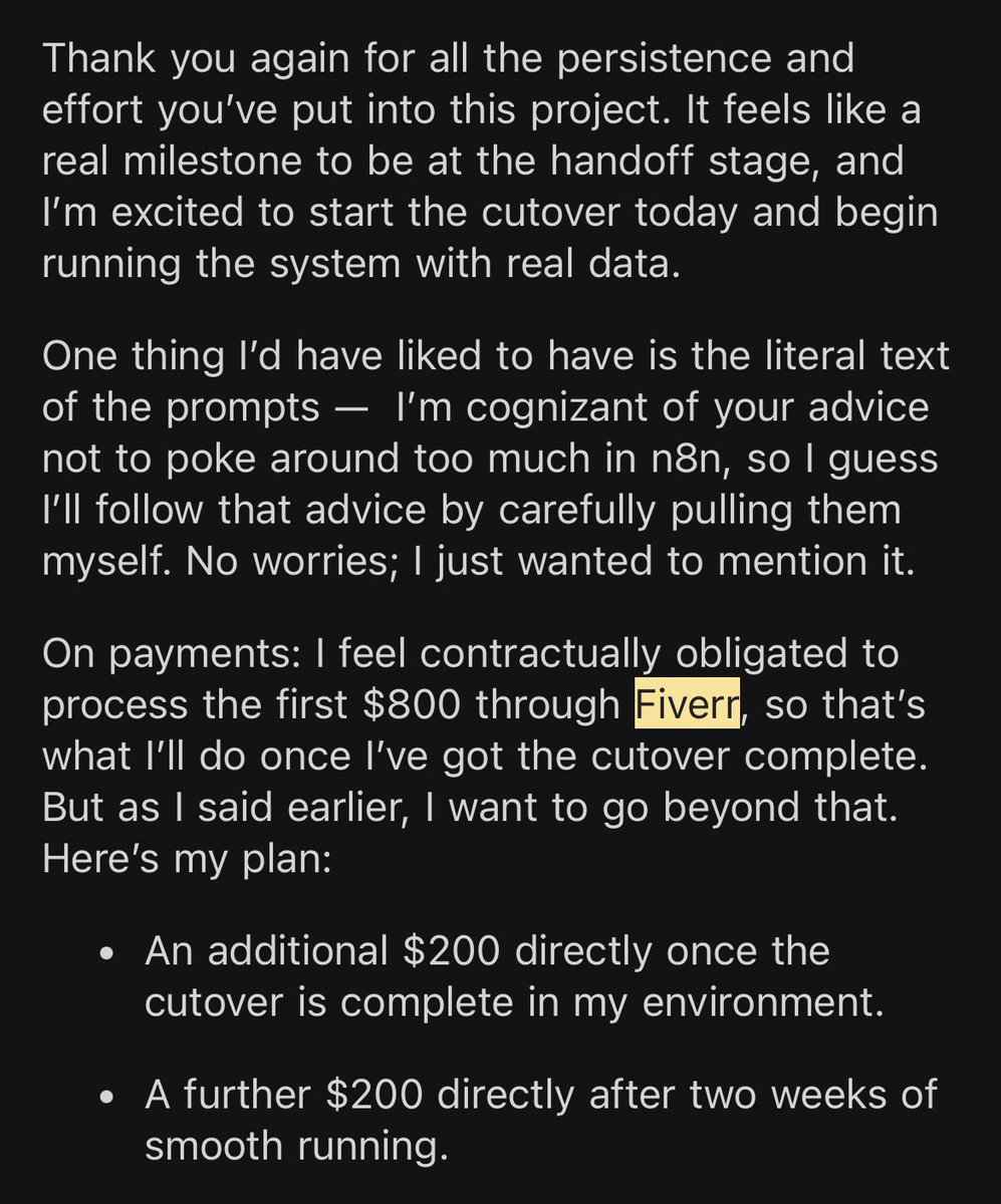 Here's what 2025 has thought me about freelancing:
You can't rely on one client. You can't rely on one platform. You need multiple income streams.

Not because you're greedy. Because shit happens. Platforms ban you. Clients disappear. Projects fall through.

In the past 10 months