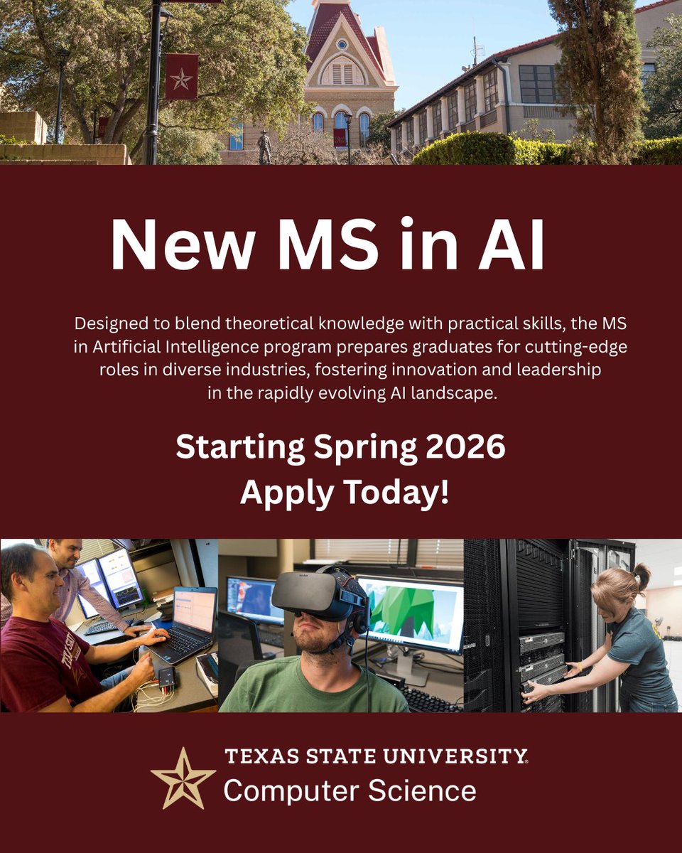 Texas State University Computer Science tweet media