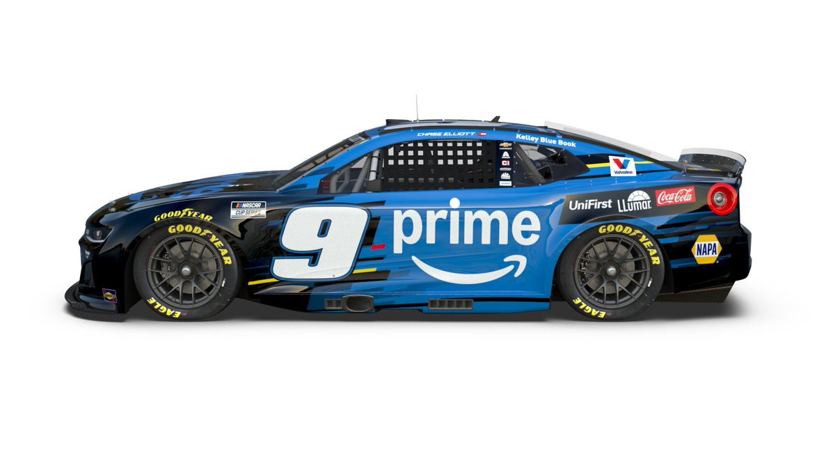 A_S12's tweet photo. Here's @PrimeVideo's paint scheme with Hendrick Motorsports for 2026 at spring Talladega, Texas and Dover All-Star. https://t.co/VtDstBq0GR