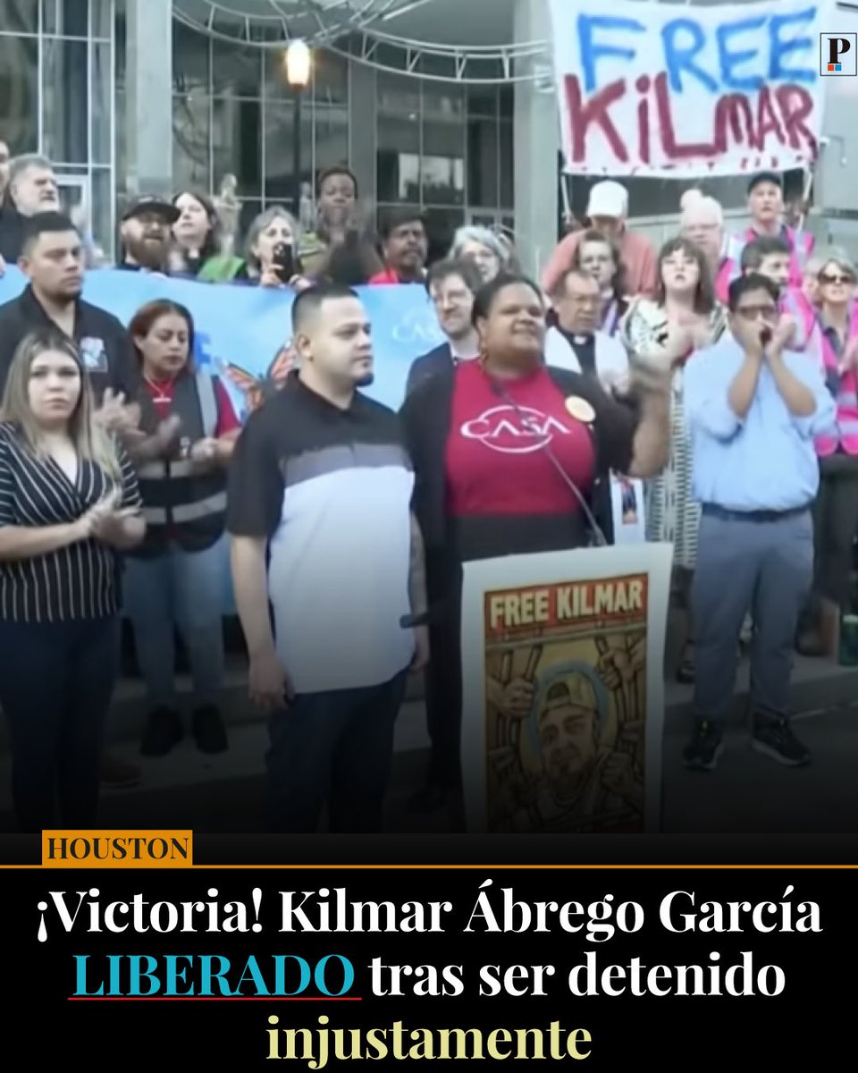 ⚖️ ¿Qué fue del caso de Kilmar? ¡Hay esperanza✨ Tras una larga batalla legal, un juez federal ordenó su liberación, reconociendo la injusticia de su detención.

¡Celebramos su liberación, pero la lucha por su caso continúa!
👉🏼 bit.ly/3XUtJOk