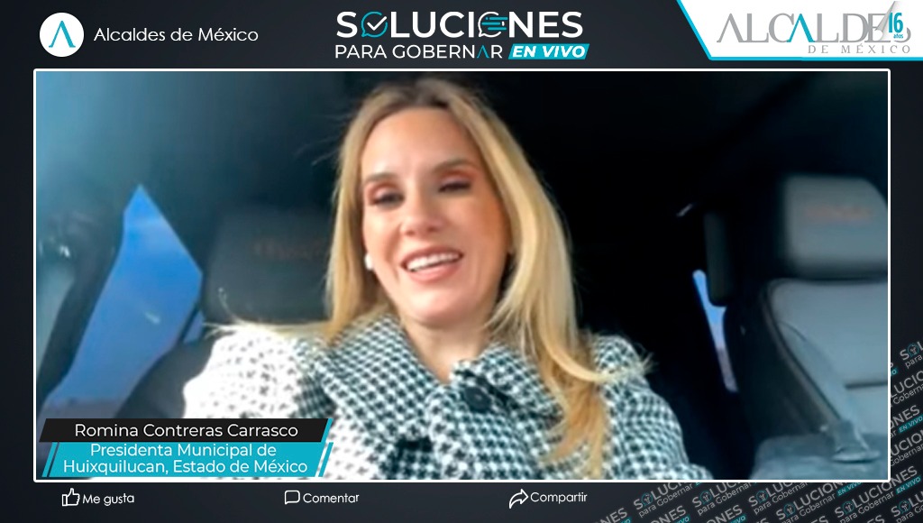 AlcaldesMexico's tweet photo. @RominaCDV @HuixquiGob "Una de las prioridades de nuestro gobierno ha sido disminuir la incidencia delictiva y esto se ha logrado en un 40% a través del fortalecimiento de nuestra policía", menciona @RominaCDV, Presidenta Municipal de @HuixquiGob, #Edomex https://t.co/WthcctM6gC