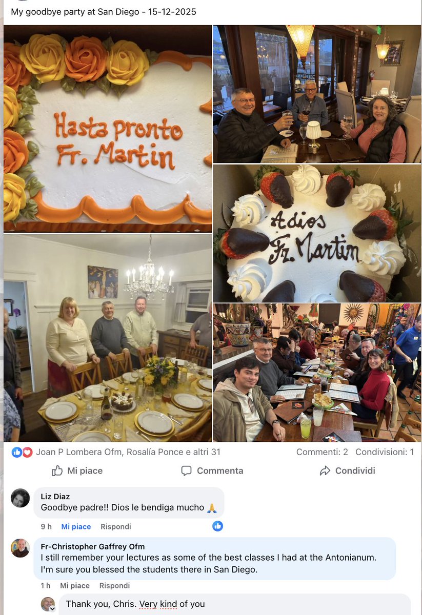 prof. Martín Carbajo's farewell party at San Diego antoniano.org/carbajo/cultur…; italian: antoniano.org/carbajo/cultur…; Spanish: antoniano.org/carbajo/cultur…