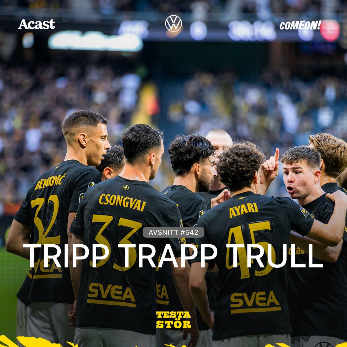 ⚫️🟡⚫️TRIPP TRAPP TRULL 

Vi avhandlar veckans silly och den glädjande Redkin-förlängningen! Dessutom diskuterar vi Olof Mellberg-ryktet och försöker värdera hans tränargärning och vad som talar för och emot ett lyckat utfall.

🎧 open.spotify.com/episode/7sBh1m…