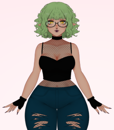 I got <a href="/maygebee/">May 🐻🍿VGen 🍀</a> 's customizable model for Christmas. She's so pretty! I love her!