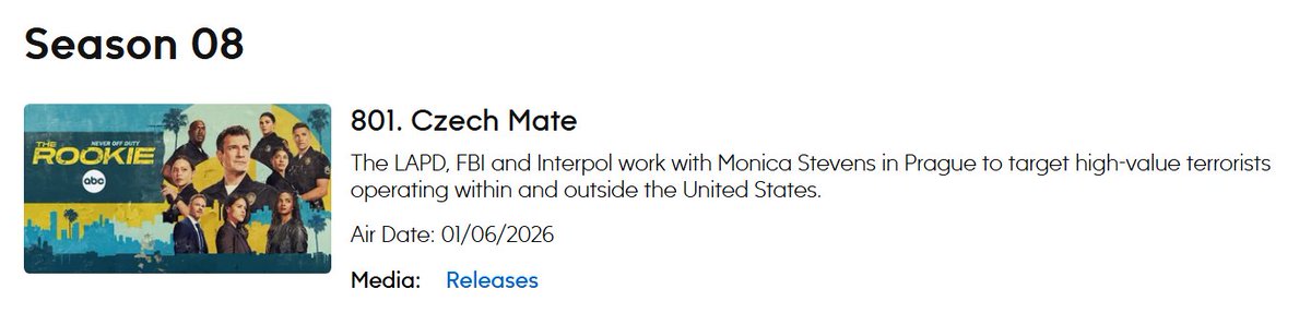 S8E1 Synopsis for #TheRookie