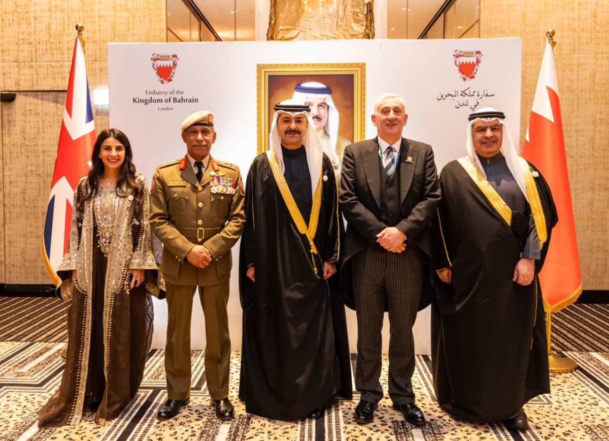BahrainEmbUK's tweet image. A memorable afternoon reception hosted by the Embassy of the Kingdom of Bahrain in London, celebrating the Kingdom of Bahrain's National Day.
The event was attended by distinguished Bahraini and British guests and beautifully showcased Bahraini hospitality, featuring Bahraini…