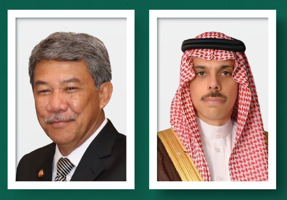 وزير الخارجية الأمير فيصل بن فرحان. يجري اتصالاً هاتفياً بمعالي وزير خارجية ماليزيا محمد حسن. صحيفة البلاد | #وزارة_الخارجية 