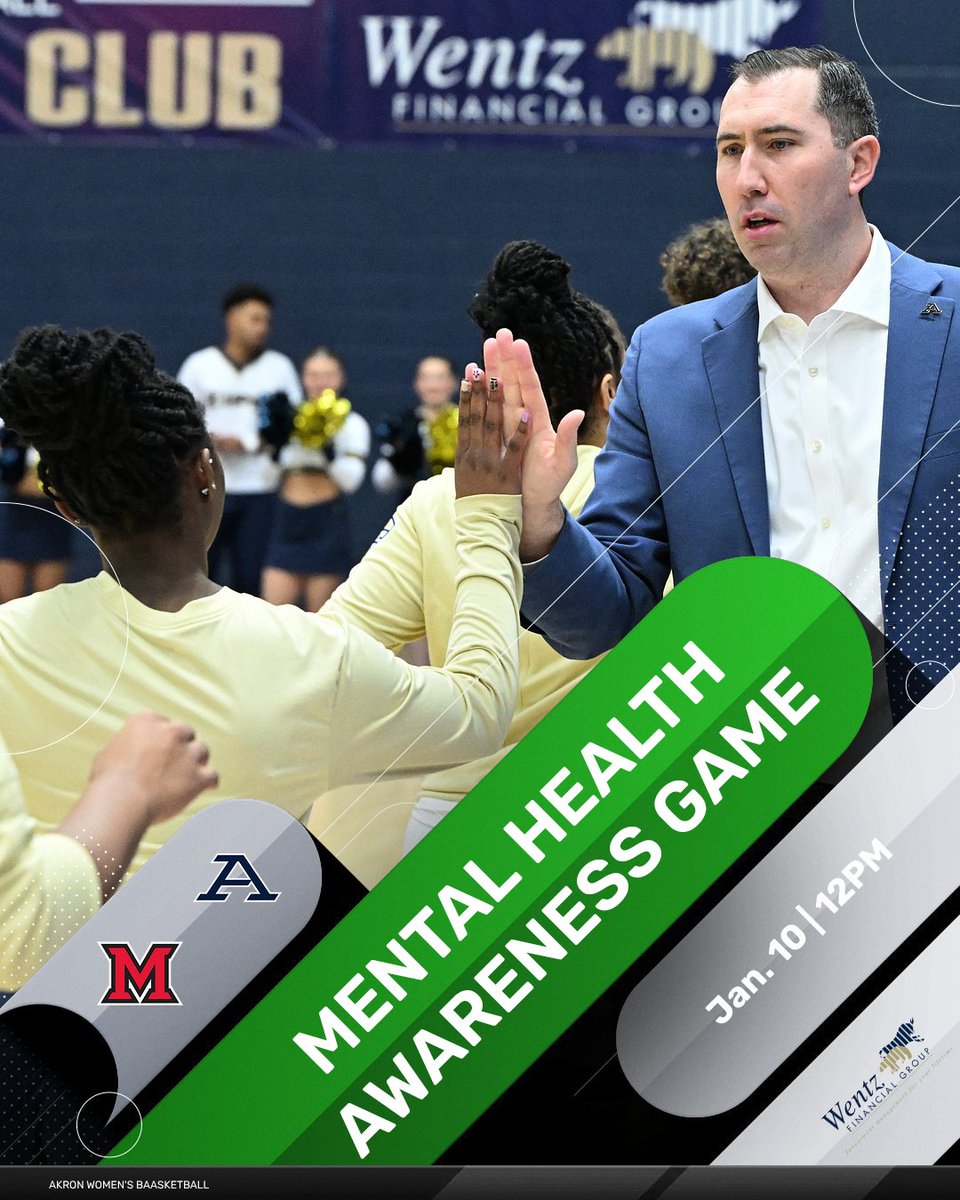ZipsWBB's tweet image. Join us next Saturday for our Mental Heath Awareness Game! Wear 🟢 as we help break the stigma around mental health!

🗓️: Jan. 10
🕛: 12PM
📍: James A. Rhodes Arena
🆚: Miami
🎟️: gozips.evenue.net/list/WB

#GoZips 🦘| #MakeTheClimb