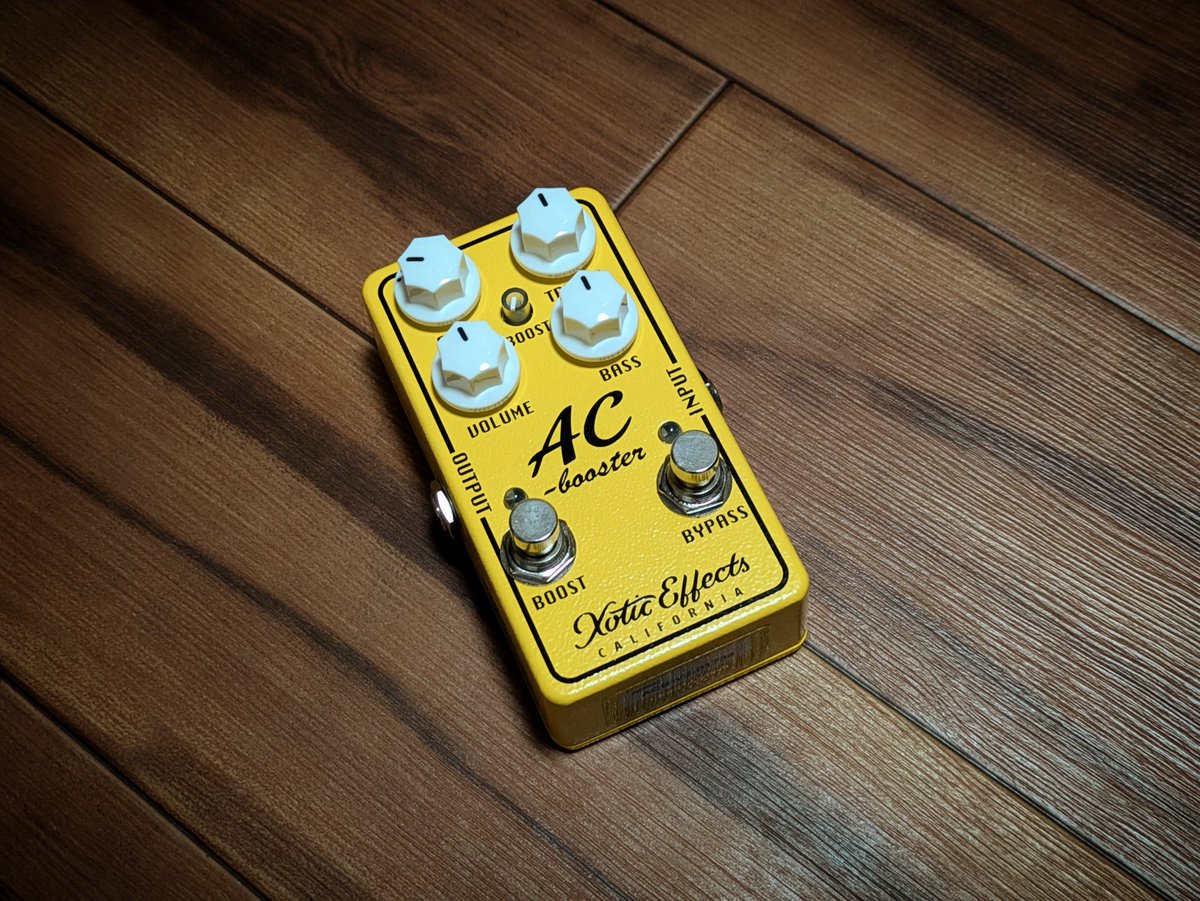 fits_yuichi's tweet photo. my new gear... 🎸
『Xotic AC Booster V2』
AC Booster V2 → TONEX Pedal → GT-1000 CORE（空間系）
この流れの直列でいこうかと✨ https://t.co/z0VtQInPv2