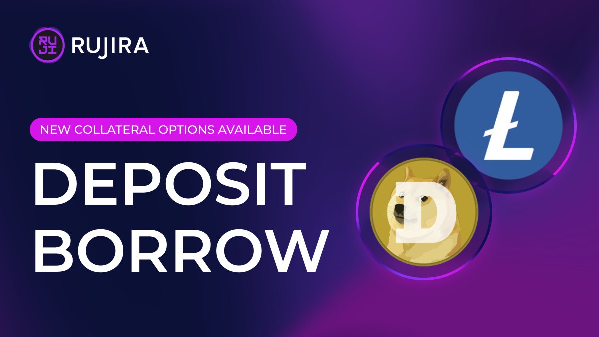We are excited to announce that the Dogecoin and Litecoin communities can now use native DOGE and LTC as collateral and for borrowing on Rujira!

Explore DeFi with native assets. Borrow USDT with your DOGE or LTC, or deposit BTC or ETH to borrow DOGE or LTC.

How to start 👇