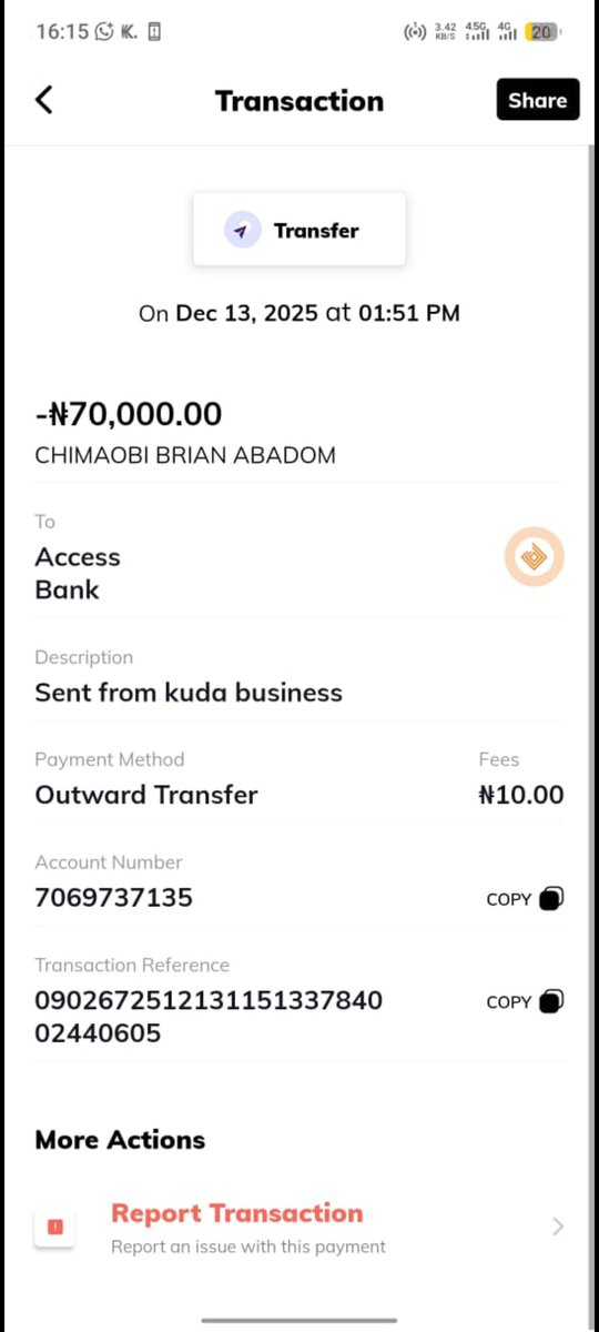 ugwu101's tweet photo. @myaccessbank Hi access bank. 
  Hi @myaccessbank @accessbank_help  I mistakenly sent this money to access bank instead of me choosing monipoint I mistakenly choosed access bank and it went to someone I don't even know... please help me. https://t.co/xBjfEq9ElU